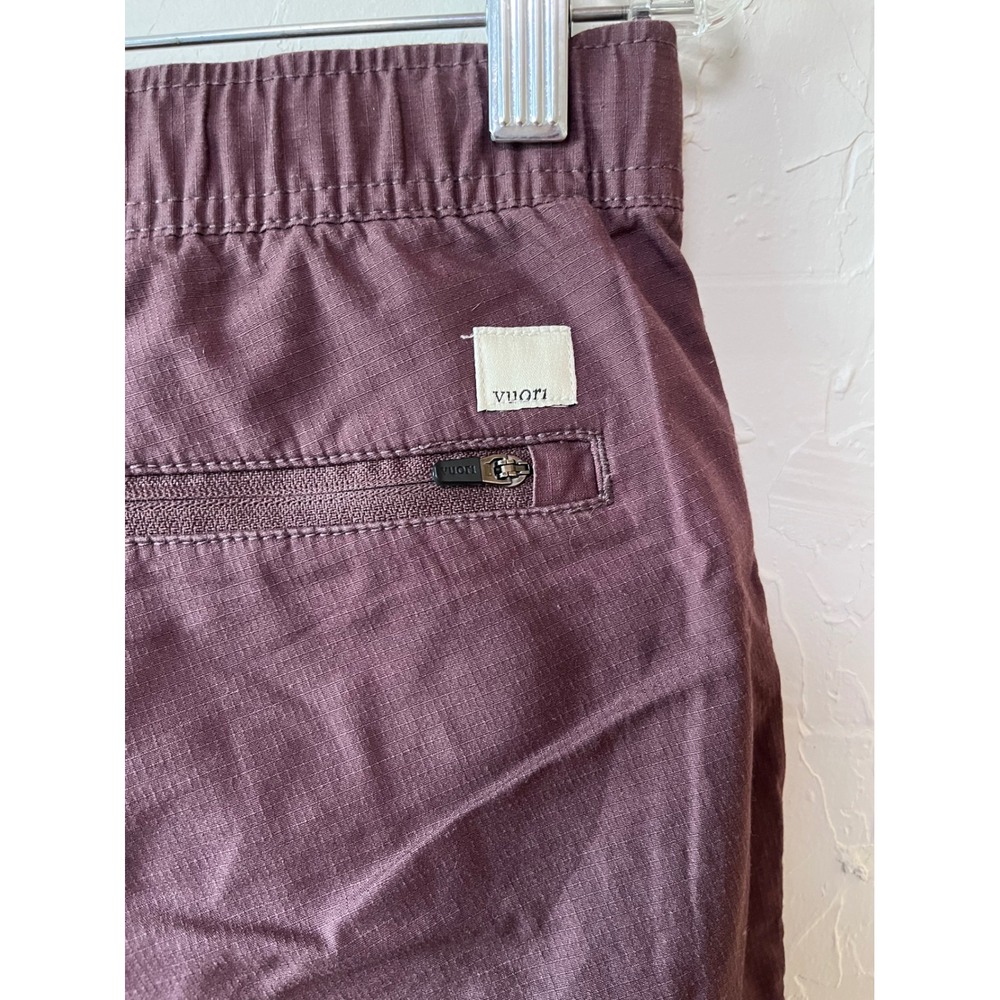 Vuori Ripstop Climber Pants Small Dark‎ Plum Purple Organic Cotton Stretch - Picture 7 of 7
